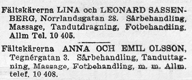 Kvinnliga fältskärer u2013 inte så ovanligt som man kan tro