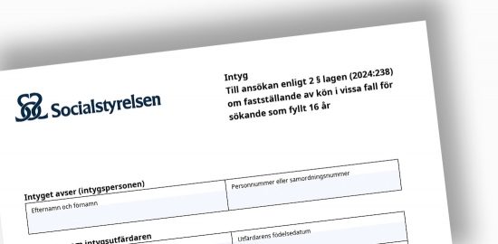 Hör intyget om juridiskt könsbyte till sjukvårdens uppgifter?